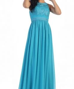 May Queen - Embroidered Jewel A-line Evening Dress Formal Gowns 19 May Queen - Embroidered Jewel A-line Evening Dress Formal Gowns