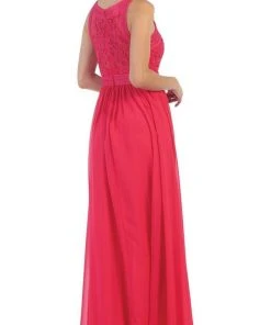 May Queen - Embroidered Jewel A-line Evening Dress Formal Gowns 16 May Queen - Embroidered Jewel A-line Evening Dress Formal Gowns