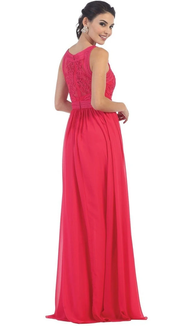 May Queen - Embroidered Jewel A-line Evening Dress Formal Gowns 7 May Queen - Embroidered Jewel A-line Evening Dress Formal Gowns