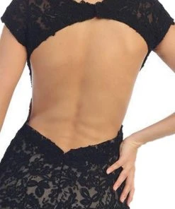 May Queen - Floral Fitted Cutout Trumpet Evening Dress Formal Gowns 17 May Queen - Floral Fitted Cutout Trumpet Evening Dress Formal Gowns