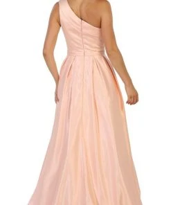 Formal Gowns May Queen - Foldover Asymmetric A-line Evening Dress 13 Formal Gowns May Queen - Foldover Asymmetric A-line Evening Dress