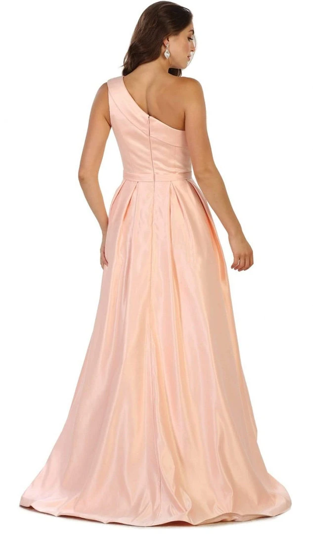 Formal Gowns May Queen - Foldover Asymmetric A-line Evening Dress 4 Formal Gowns May Queen - Foldover Asymmetric A-line Evening Dress