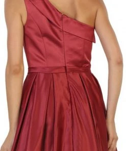 Formal Gowns May Queen - Foldover Asymmetric A-line Evening Dress 19 Formal Gowns May Queen - Foldover Asymmetric A-line Evening Dress