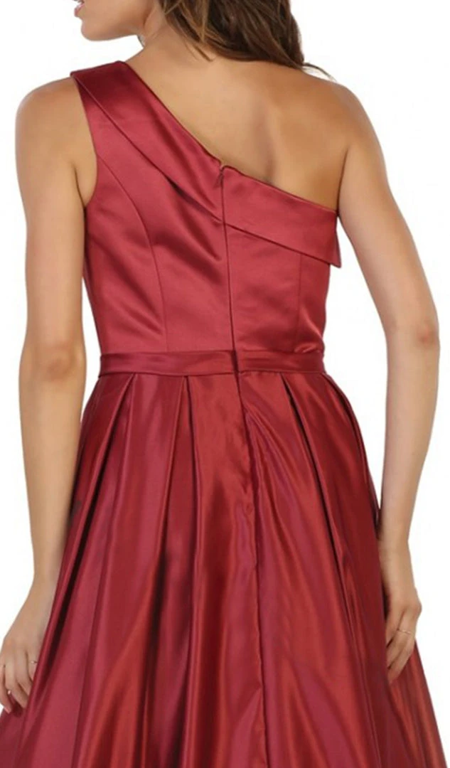 Formal Gowns May Queen - Foldover Asymmetric A-line Evening Dress 10 Formal Gowns May Queen - Foldover Asymmetric A-line Evening Dress