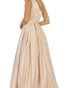 Formal Gowns May Queen - Foldover Asymmetric A-line Evening Dress 21 Formal Gowns May Queen - Foldover Asymmetric A-line Evening Dress