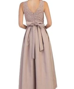 May Queen - High Low Illusion Jewel A-line Evening Dress MQ1411 Formal Gowns 10 May Queen - High Low Illusion Jewel A-line Evening Dress MQ1411 Formal Gowns