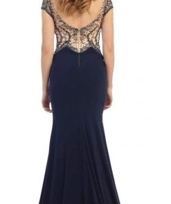 May Queen - Illusion Embellished Bodice Sheath Dress RQ7310