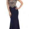 May Queen - Illusion Embellished Bodice Sheath Dress RQ7310