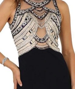 Formal Gowns May Queen - Jewel Embellished Sleeveless Evening Gown 7 Formal Gowns May Queen - Jewel Embellished Sleeveless Evening Gown