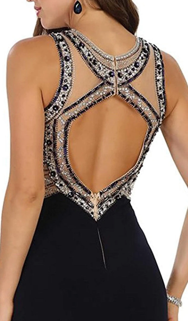 Formal Gowns May Queen - Jewel Embellished Sleeveless Evening Gown 6 Formal Gowns May Queen - Jewel Embellished Sleeveless Evening Gown