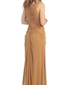 May Queen - Jeweled Ruched Sweetheart High Slit Prom Dress 16 May Queen - Jeweled Ruched Sweetheart High Slit Prom Dress