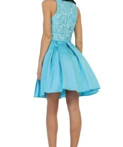 May Queen - Lace Jewel A-line Cocktail Dress Cocktail Dresses