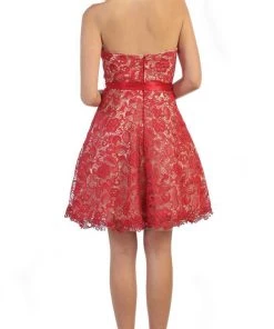 May Queen - Lace Sweetheart A-line Cocktail Dress