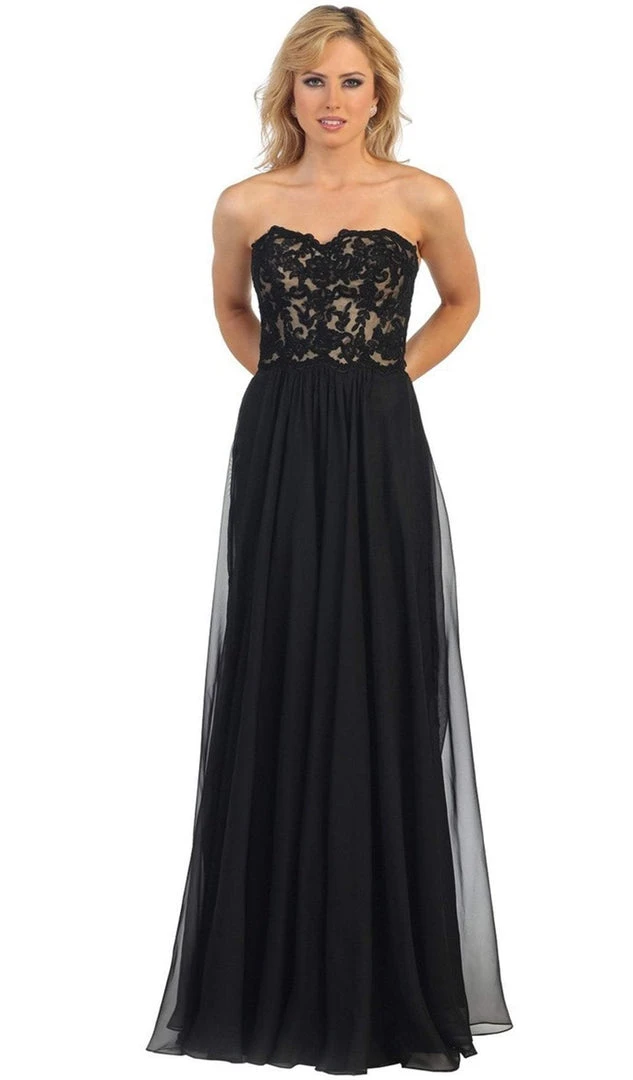 Formal Gowns May Queen - Lace Sweetheart A-line Evening Dress 3 Formal Gowns May Queen - Lace Sweetheart A-line Evening Dress