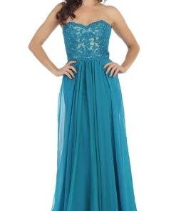 Formal Gowns May Queen - Lace Sweetheart A-line Evening Dress 19 Formal Gowns May Queen - Lace Sweetheart A-line Evening Dress