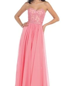 Formal Gowns May Queen - Lace Sweetheart A-line Evening Dress 17 Formal Gowns May Queen - Lace Sweetheart A-line Evening Dress