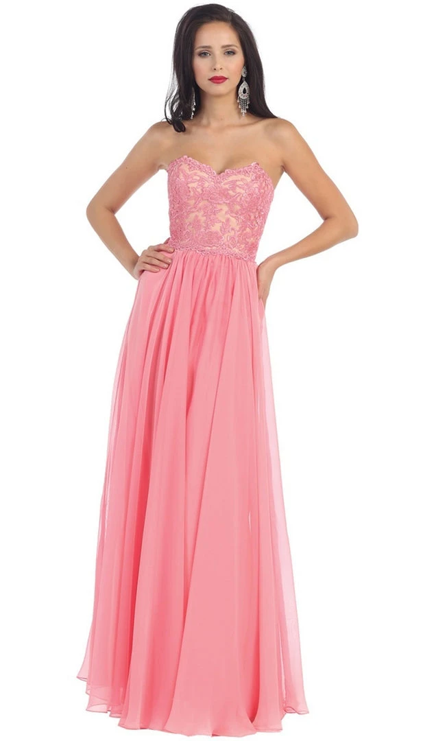 Formal Gowns May Queen - Lace Sweetheart A-line Evening Dress 7 Formal Gowns May Queen - Lace Sweetheart A-line Evening Dress