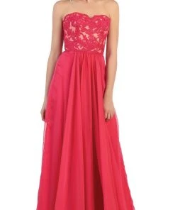 Formal Gowns May Queen - Lace Sweetheart A-line Evening Dress 21 Formal Gowns May Queen - Lace Sweetheart A-line Evening Dress