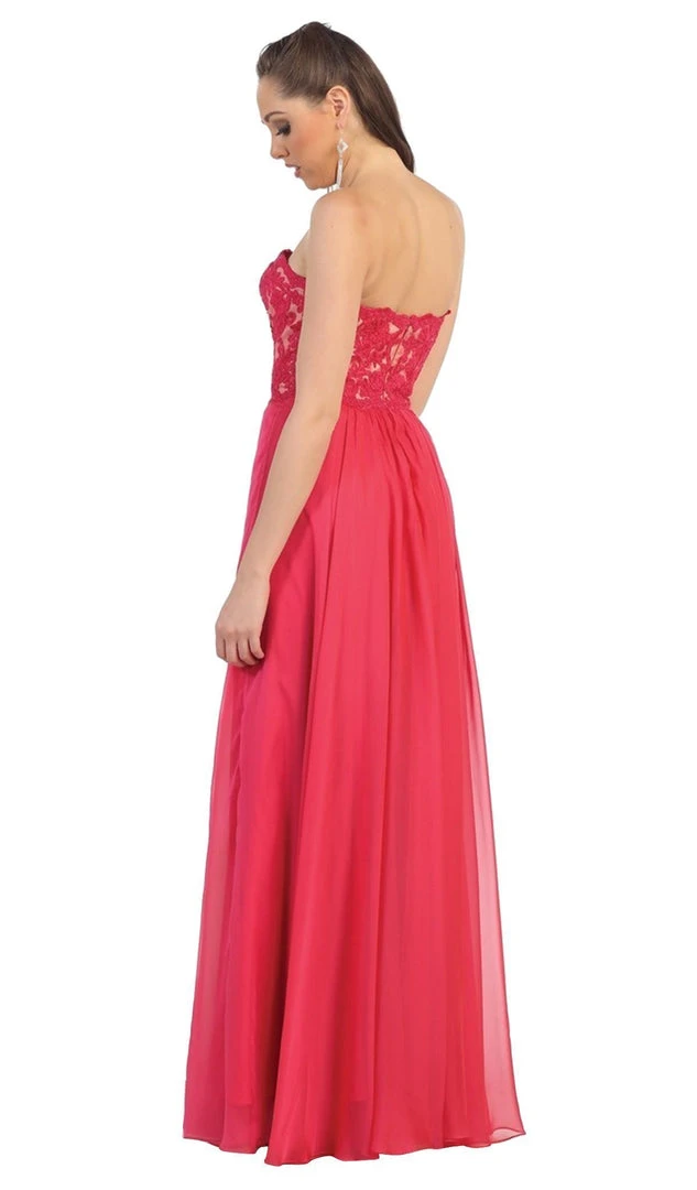 Formal Gowns May Queen - Lace Sweetheart A-line Evening Dress 12 Formal Gowns May Queen - Lace Sweetheart A-line Evening Dress