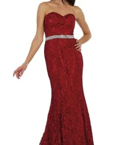 May Queen - Lace Sweetheart Trumpet Evening Dress Formal Gowns 17 May Queen - Lace Sweetheart Trumpet Evening Dress Formal Gowns