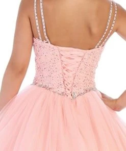 May Queen - LK106 Embroidered V-neck Ballgown 11 May Queen - LK106 Embroidered V-neck Ballgown