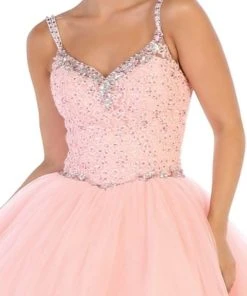 May Queen - LK106 Embroidered V-neck Ballgown 10 May Queen - LK106 Embroidered V-neck Ballgown