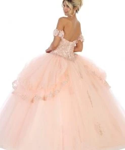 May Queen - LK120 Jeweled Sweetheart Bodice Ballgown