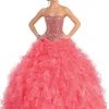 May Queen - LK41 Strapless Semi-Sweetheart Evening Gown 1 May Queen - LK41 Strapless Semi-Sweetheart Evening Gown