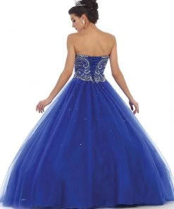 Formal Gowns May Queen - LK83 Bejeweled Sweetheart Evening Gown