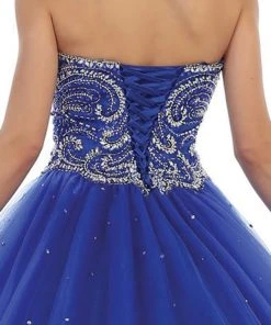 Formal Gowns May Queen - LK83 Bejeweled Sweetheart Evening Gown
