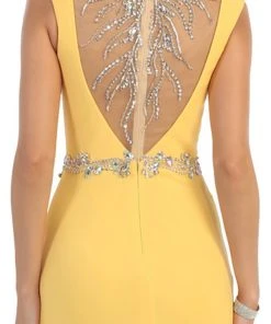 May Queen - MQ-1255 Bejeweled Sheer Sheath Evening Dress Formal Gowns 13 May Queen - MQ-1255 Bejeweled Sheer Sheath Evening Dress Formal Gowns