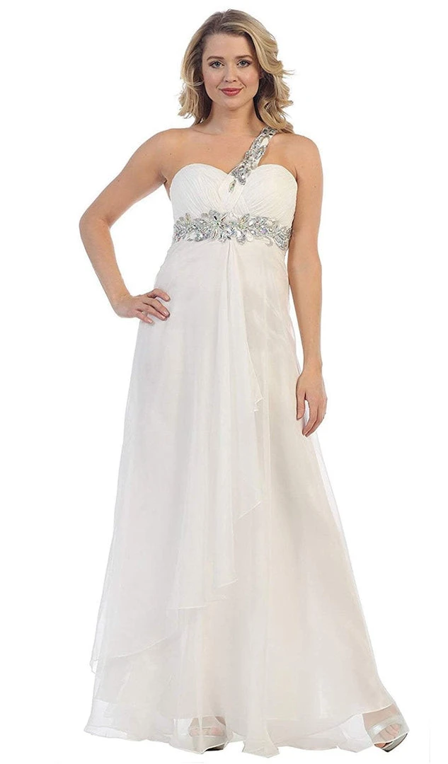 Formal Gowns May Queen - MQ1028 Ornate Strap Ruched Sweetheart A-line Prom Dress 8 Formal Gowns May Queen - MQ1028 Ornate Strap Ruched Sweetheart A-line Prom Dress
