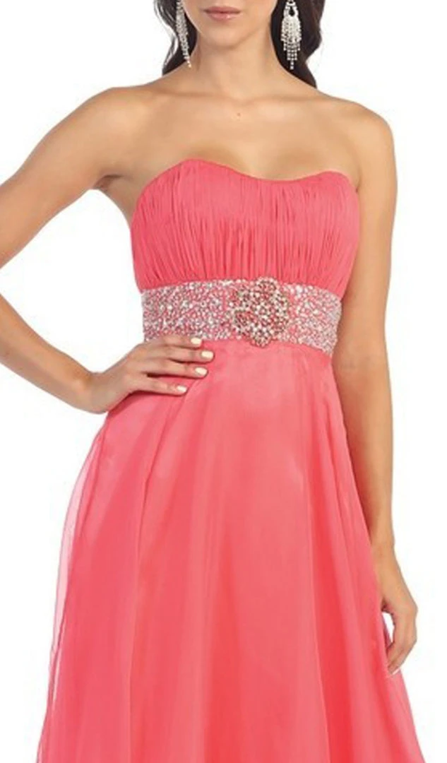 May Queen - MQ1046 Finely-Tucked Sweetheart Chiffon Prom Dress 4 May Queen - MQ1046 Finely-Tucked Sweetheart Chiffon Prom Dress