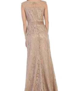 May Queen - MQ1237 Charming Cap Sleeved Bateau Neck Long Formal Dress 15 May Queen - MQ1237 Charming Cap Sleeved Bateau Neck Long Formal Dress