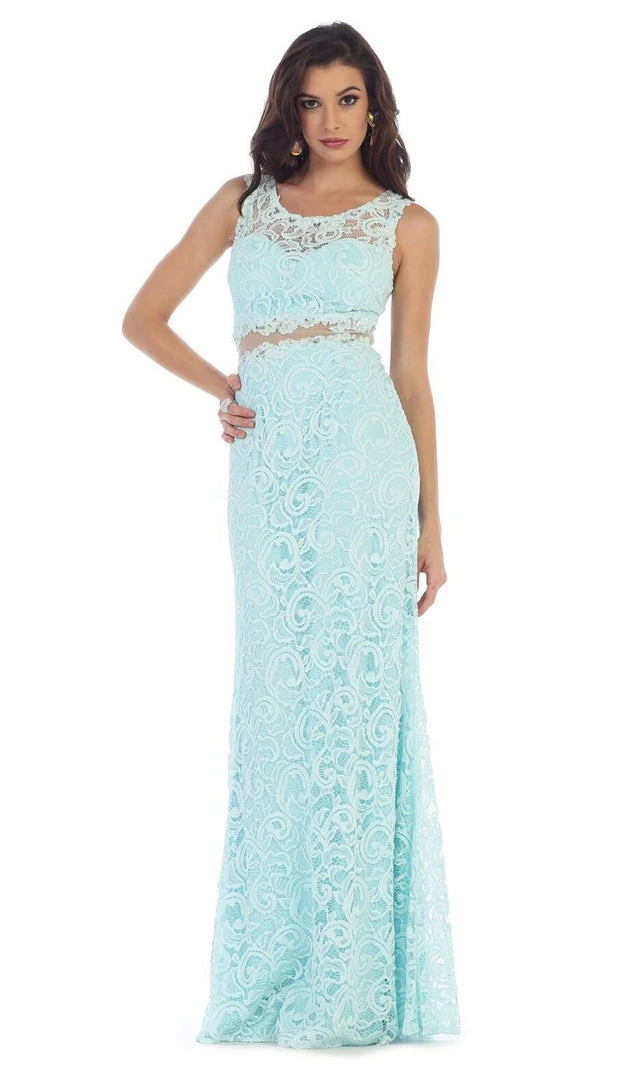 Formal Gowns May Queen - MQ1295 Stunning Beaded And Laced Illusion Sleeveless Long Formal Dress 7 Formal Gowns May Queen - MQ1295 Stunning Beaded And Laced Illusion Sleeveless Long Formal Dress