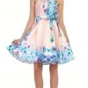 Cocktail Dresses May Queen - MQ1408 Strapless Pleated Floral Cocktail Dress