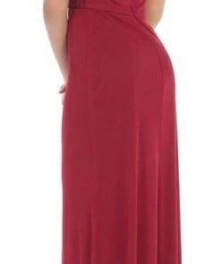 May Queen - MQ1450 Sleeveless Sequins Chiffon Dress With Lace Jacket