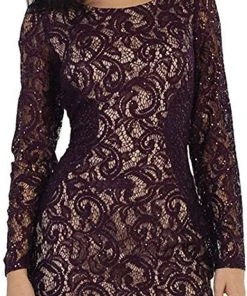 May Queen - MQ1458 Sequined Jewel Sheath Cocktail Dress Cocktail Dresses 9 May Queen - MQ1458 Sequined Jewel Sheath Cocktail Dress Cocktail Dresses