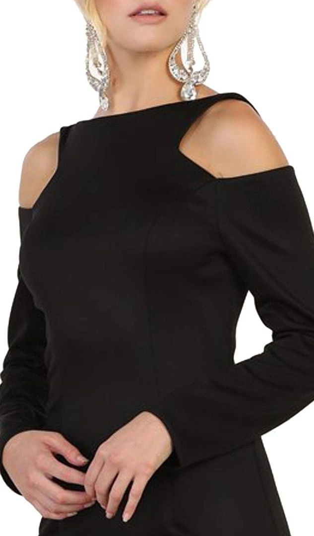 Formal Gowns May Queen - MQ1544 Long Sleeve Bateau Sheath Prom Dress 5 Formal Gowns May Queen - MQ1544 Long Sleeve Bateau Sheath Prom Dress