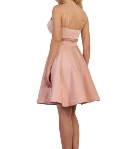 May Queen - MQ1566 Strappy Sweetheart A-Line Cocktail Dress Cocktail Dresses
