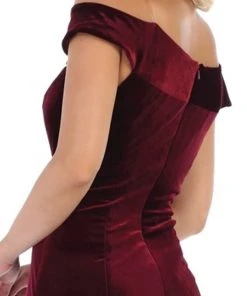 May Queen - MQ1592 Off-Shoulder Fitted Mermaid Evening Dress Formal Gowns 13 May Queen - MQ1592 Off-Shoulder Fitted Mermaid Evening Dress Formal Gowns