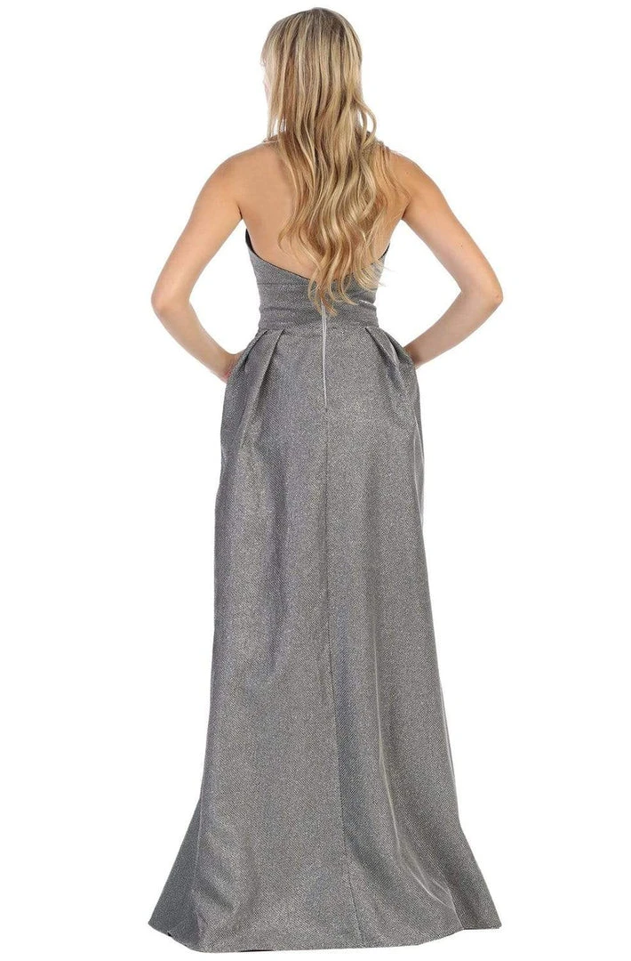 Formal Gowns May Queen - MQ1710 Strapless Plunging V-Neck A-Line Dress 6 Formal Gowns May Queen - MQ1710 Strapless Plunging V-Neck A-Line Dress