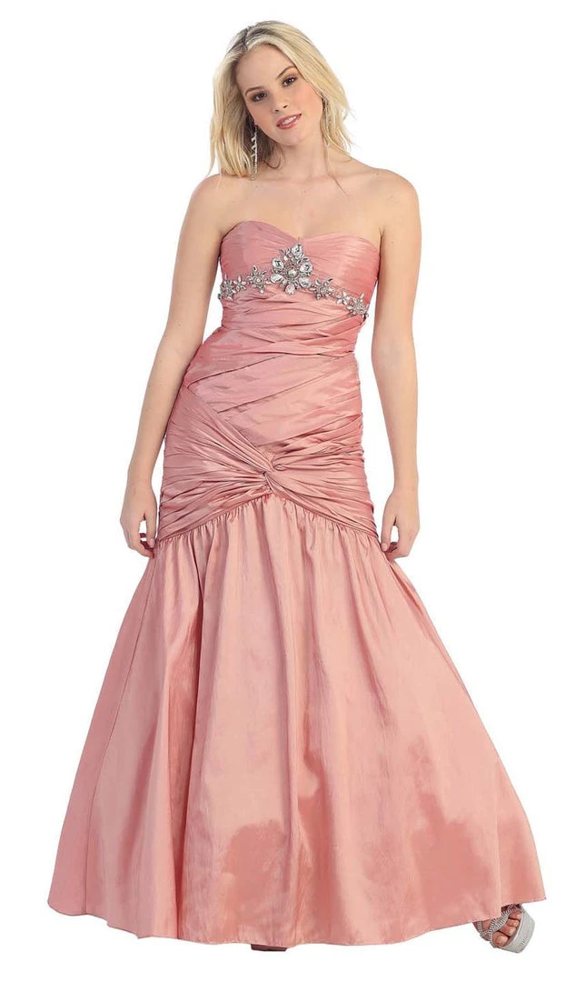 May Queen - MQ761 Strapless Sweetheart Twisted Trumpet Prom Gown Formal Gowns 3 May Queen - MQ761 Strapless Sweetheart Twisted Trumpet Prom Gown Formal Gowns