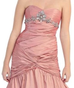 May Queen - MQ761 Strapless Sweetheart Twisted Trumpet Prom Gown Formal Gowns 8 May Queen - MQ761 Strapless Sweetheart Twisted Trumpet Prom Gown Formal Gowns
