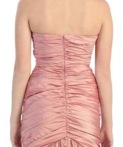 May Queen - MQ761 Strapless Sweetheart Twisted Trumpet Prom Gown Formal Gowns 10 May Queen - MQ761 Strapless Sweetheart Twisted Trumpet Prom Gown Formal Gowns