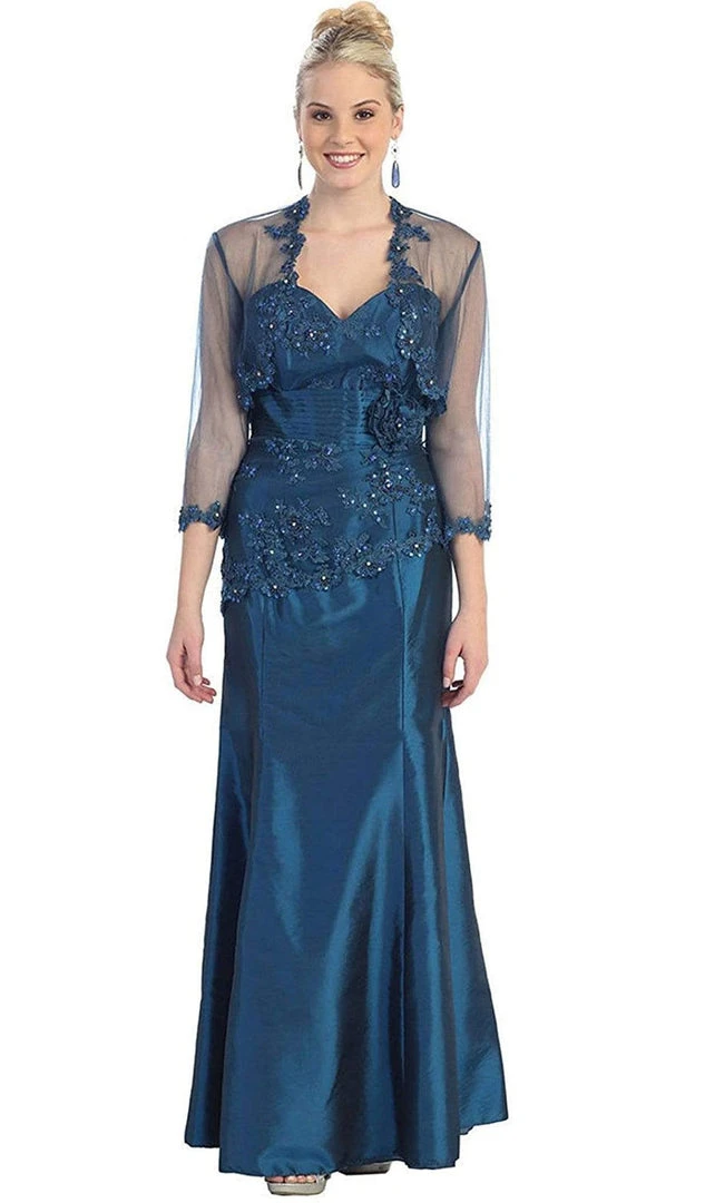 May Queen - MQ861 Formal Floral Beaded Sweetheart Dress Formal Gowns 3 May Queen - MQ861 Formal Floral Beaded Sweetheart Dress Formal Gowns