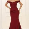 May Queen - Off Shoulder Mermaid Evening Gown MQ1547 - 1 Pc Burgundy In Size 2 Available Formal Gowns 2 May Queen - Off Shoulder Mermaid Evening Gown MQ1547 - 1 Pc Burgundy In Size 2 Available Formal Gowns