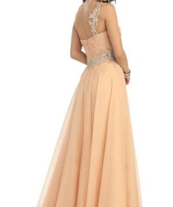 May Queen - One Shoulder Strap Sequined Formal Dress With High Front Slit Formal Gowns 12 May Queen - One Shoulder Strap Sequined Formal Dress With High Front Slit Formal Gowns