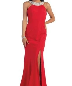 Formal Gowns May Queen - Open Back Long Prom Dress