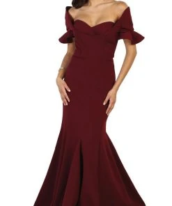 Formal Gowns May Queen - Pleated Sweetheart Mermaid Evening Dress